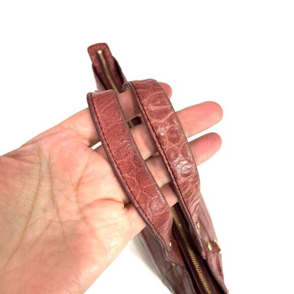 Lauren Ralph Lauren Red Croc-Embossed Tote - Picture 6 of 15